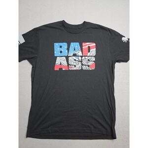 Grunt Style T-Shirt Mens XL Black Bad Ass Graphic Cotton Blend Crew Neck Outdoor